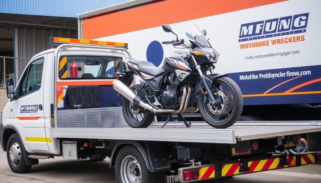 Motorcycle towing service in Ipswich